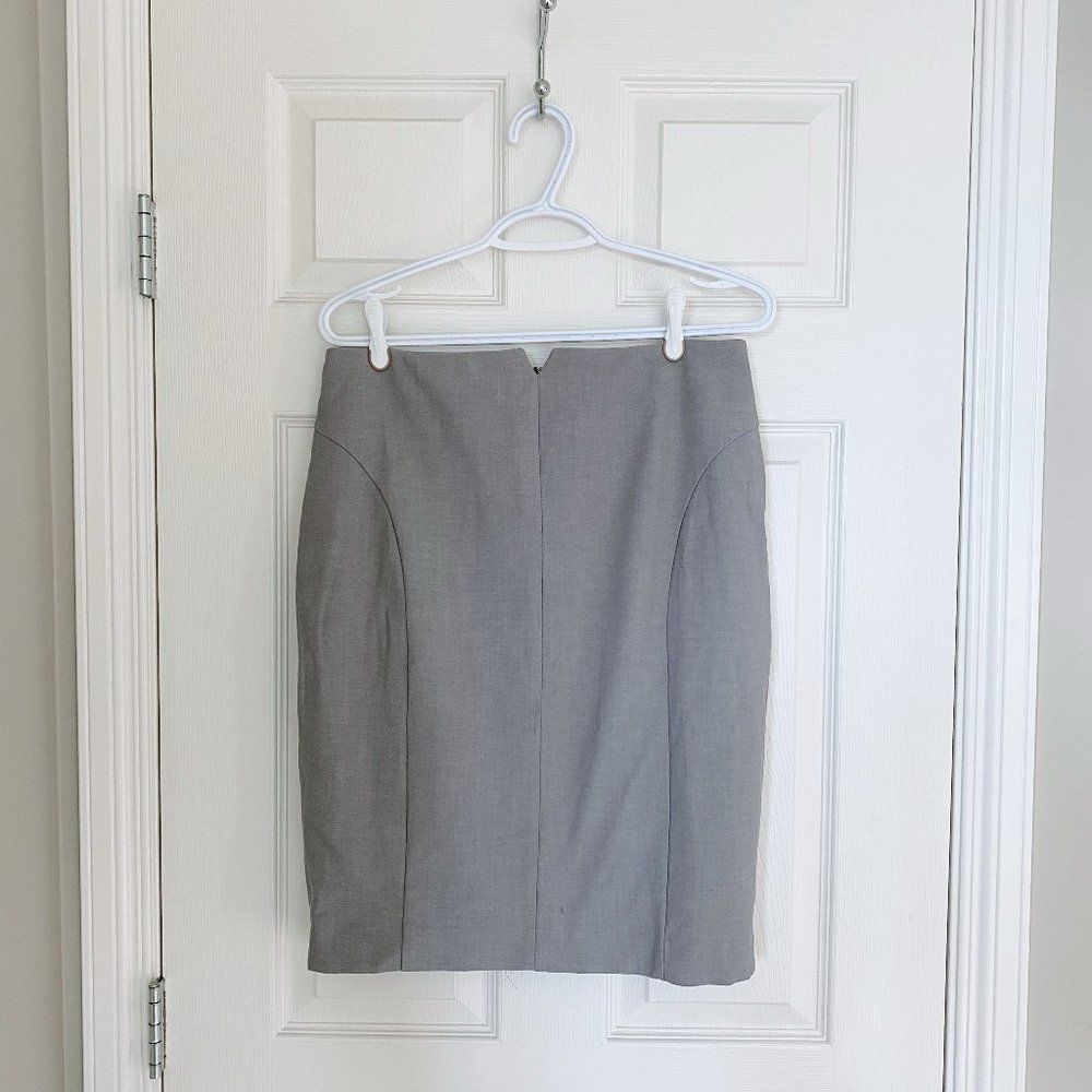Grey Pencil Skirt